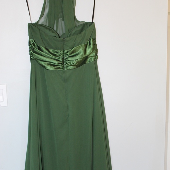 Connected Apparel Formal Prom Forest Green Dress - Picture 4 of 4